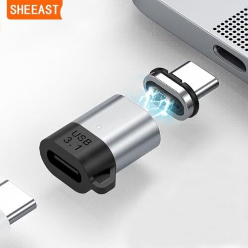 24Pins Magnetic USB C Adapter Type C Connector PD 100W Fast Charging 10Gbp/s Converter for iPad MacBook Pro Switch Huawei Xiaomi