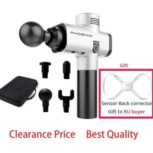 Massage Gun Fascia Gun Sport Therapy Muscle Massager Body Relaxation Pain Relief Slimming Shaping Massager with 4 Massage Heads