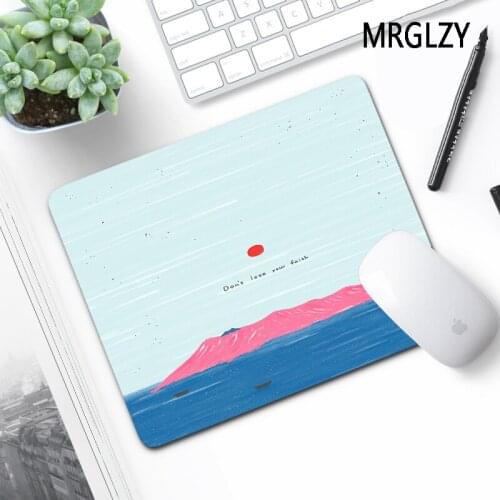 MRGLZY Drop Shipping Minimalist 220X180/250X290 Blue Small Mouse Pad Mats Rugs Gamer Laptop Mini PC Gaming Accessories MousePad