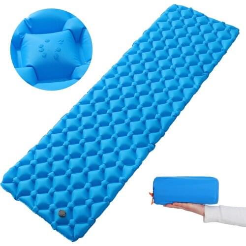 Inflatable Mattress Camping Sleeping Pad Air Matt Mat Ultralight TPU Waterproof Compact Single Sleeping Travel Folding Bed