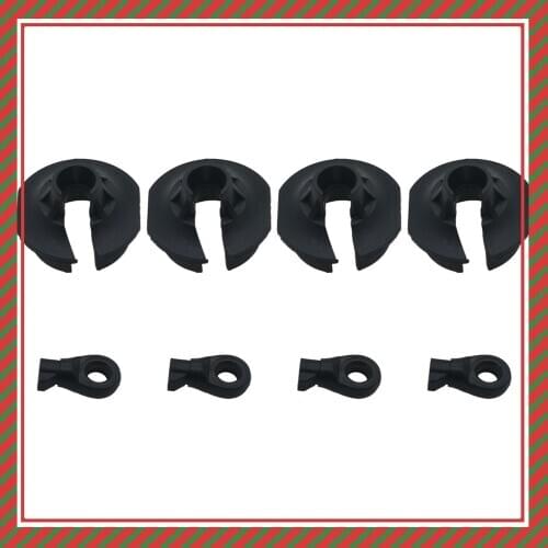 2 Pair Plastic heavy duty Shock Rod End and Spring Cup Set for 1/7 Arrma 6s Notorious Kraton Outcast Typhon Talion Infraction