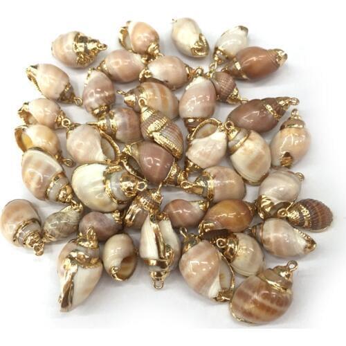 Natural shell fashion Pink Conch Pendants Necklace pendant for Jewelry Making DIY Bracelet Necklaces Accessories Size 15x25mm