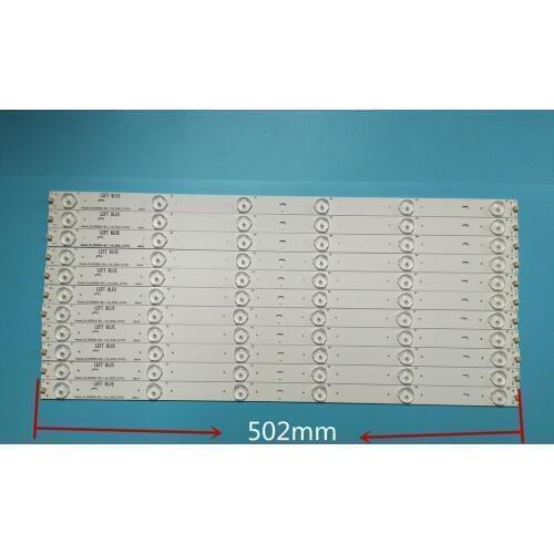New1 set= 11PCS 6LED (6 V) 503 millimeter strip conducted background light for Hisense HD500DU-B01 RSAG7.820.6311/ROH LED50EC62