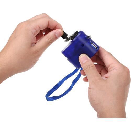 Portable Outdoor Tools Emergency Hand Crank Charger Power USB Hand Crank SOS Phone Charger For Outdoor Survival Camping
