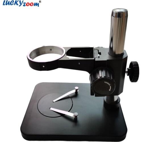 Professional 76mm Black Microscope Stand Brand 32MM Pillar Binocular Trinocular Base Adjustable Stereo Microscopio Head Holder