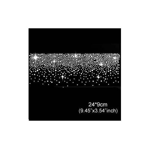 2pc/lot Shining star design hot fix rhinestone designs iron on transfer rhinestone iron on transfers designs