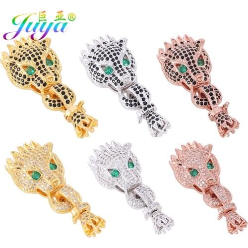 Juya DIY Beading Jewelry Components Leopard Tiger Hooks Dragon Clasps For Women Beadwork Crystal Tassels Pearls Jewelry Making