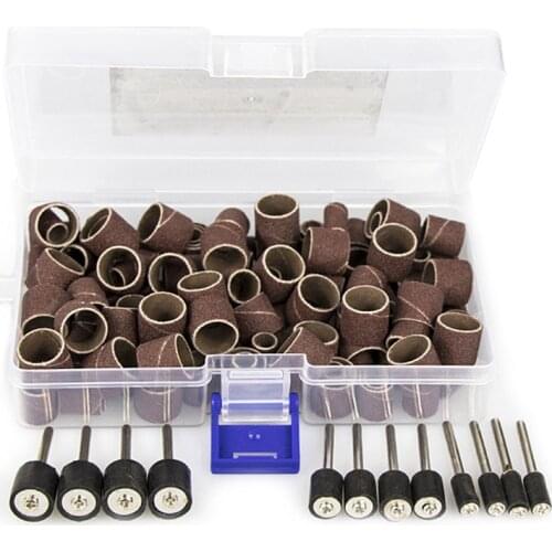 132 Pcs Electric Grinder Sand Ring Set Electric Drill Machine Accessories Manicure Tools Wood Carving Grinding Polishing Tools