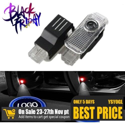 2Pcs LED Car Door Projector Light Welcome Lamp Projection Lamp Led For AUD