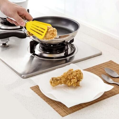 50Pcs/Lot Baking Oil-absorbing Paper Fried Pad Paper Baking Tool Food Oil Paper Snack Baking Paper