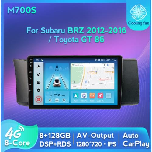 6G+128G Carplay AUTO DSP Android 10 For Subaru BRZ 2012-2016 Car Radio Multimedia Video Player Navigation Stereo GPS No 2DIN DVD