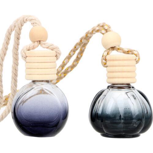 Car Hanging Perfume Car-styling for Essential Oils Diffuser Air Freshener Fragrance Rearview Mirror Pendant Empty Glass Bottle