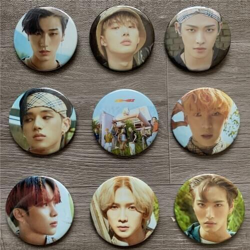 Kpop ATEEZ Badge New photo album ZERO FEVER Part 1 brooch new arrivals