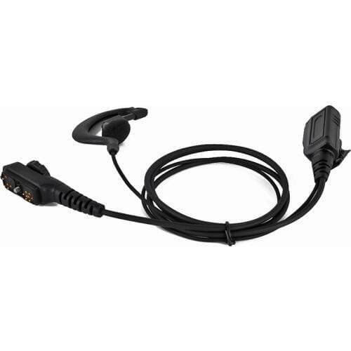 Black G-shape Ear Hook Earpiece for Hytera Walkie Talkie HYT PD780 Headset Microphone for Hytera PT580H PD702 Radio Headset