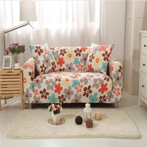 Colorful Bloom Flower Sofa Cover For Living Room
