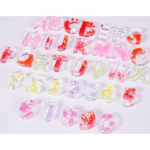 Epoxy Resin Digital Letter Mold Decoration Silicone Molds DIY Crafts Making Accessories 203B