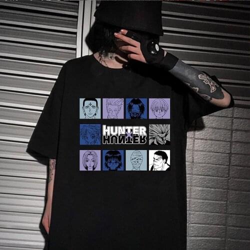 Anime Hunter X Hunter Killua Hisoka T Shirt Harajuku Summer Short Sleeve Male T-shirt