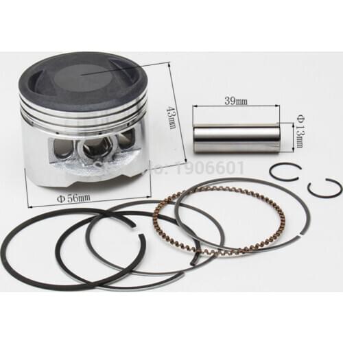 YX YINXIANG 140cc Engine Piston And Piston Ring Set 56mm for Kayo Apollo Bosuer Dirt Pit Bike parts Free shipping