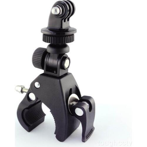 Bike Bicycle Handlebar Mount Clamp w/ Tripod Adapter for GoPro Hero 4 3+ 3 2 1