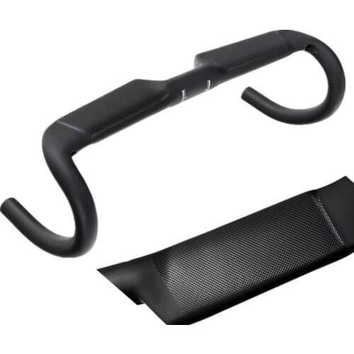 NEW Road bicycle racing Matte/Gloss full carbon handlebar internal cable carbon bike handlebar 31.8*400/420/440mm stem