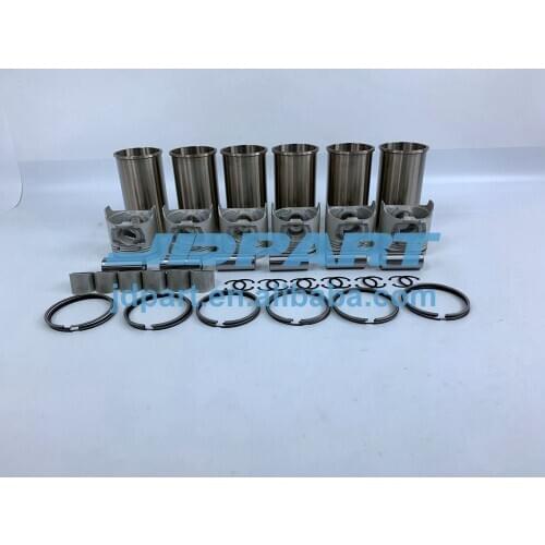 6D31 Engine Cylinder Liner Kit With Piston Rings Set Sleeve For Mitsubishi