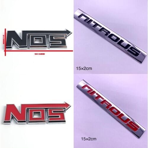 1set NOS Nitrous Car stickers Tuning Racing Metal car styling Decal motocross racing Car NOS Stickers laser for drag racing