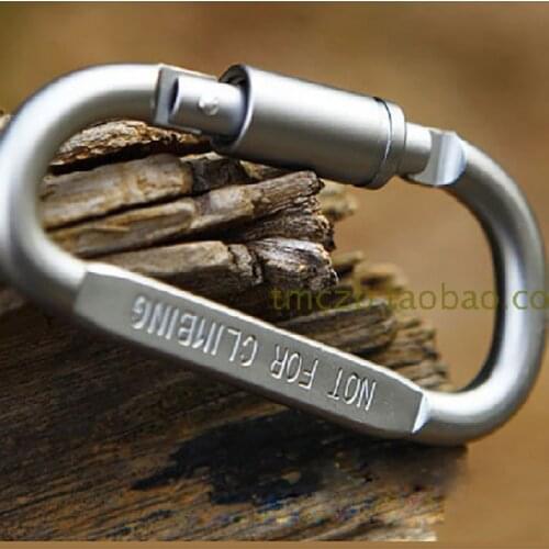 Outdoor Aluminum Alloy Mountaineering bBuckle D-Type Quick Hook Multi Function Quick Hook Tc0003