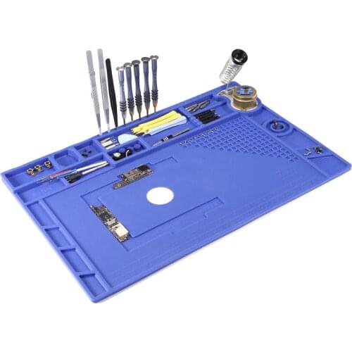 WEEKS Heat Resistant Mat Multifunctional Insulation Silicone Pad For Welding With Magnetic Silica Gel Pad