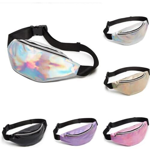 New Fashion Womens Unisex Shinning Fashion Fanny Pack Waist Hip Belt Bag Purse Pouch Travel