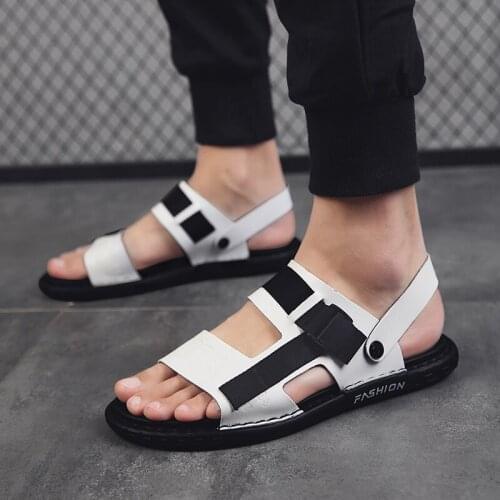 NYBYCACL Men's Leather Sandals