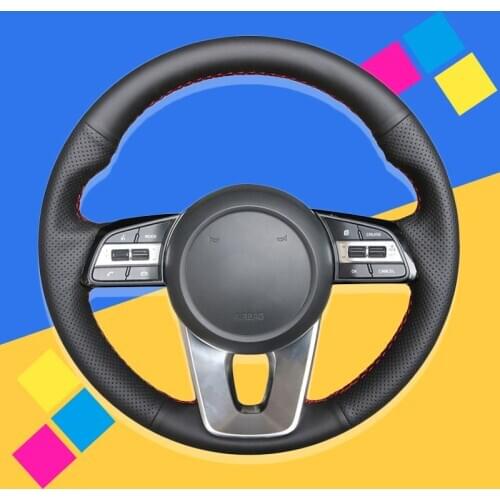 Auto Braid On The Steering Wheel Cover for Kia K5 Optima 2019 Cee'd Ceed 2019 Forte Cerato (AU) 2018 Car Braiding Covers Goods