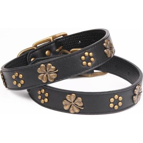 EXCELLENT ELITE SPANKER Pet Collars PU/ Leather Collars Personality Collar Can Adjusted For Puppy and Large Dogs