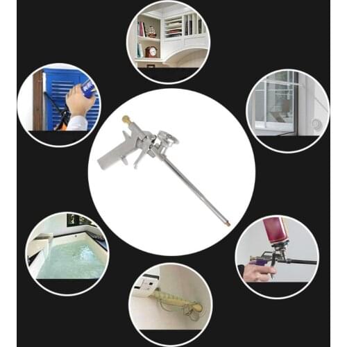 Foam Expanding Spray Gun Bubble Sealant Dispensing PU Insulating Applicator Tool Aluminum Alloy high quality