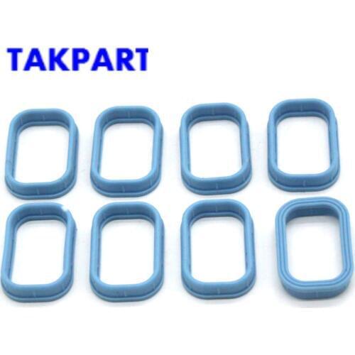 TAKPART 8X INLET MANIFOLD GASKET FOR FIAT/FORD/ JAGUAR/ PEUGEOT 1138392, 0348T1, XS7Q 8565 AA, LR018370