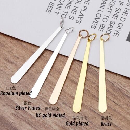 500pcs 38x4mm copper metal long water drop jewelry bar links connectors drop tassels necklaces earrings findings