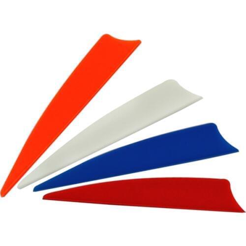 60Pcs Arrow 3" Vane Fletch Fletching Shield Accessories for Carbon Fiberglass Aluminum Arrow Shaft Archery Bow