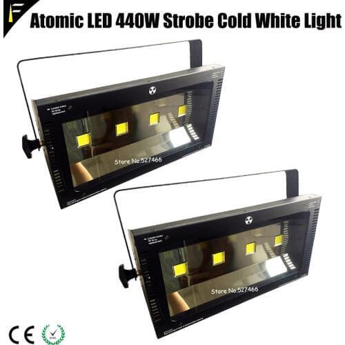 2-Pack Flasher Stroboscope LED Strobe Light 400w 6500~7200K Equal to 3kw Xenon Strobe Light DMX 3PIN&5PIN Control 6CH