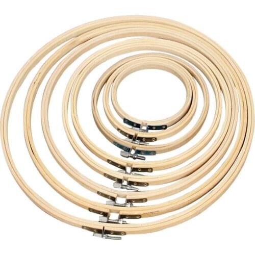 10cm-34cm embroidery cross-stitch wooden frame round circular embroidery shelf DIY handmade needlework tool accessories