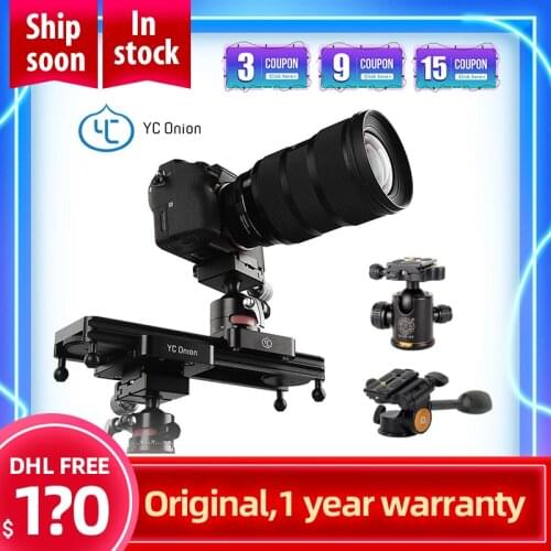 YC Onion Slider 9"/23cm Mini Adjustable Damping Camera Track Rail Dolly Slider For DSLR Camera Smart Phone DV Gopro Video Movie