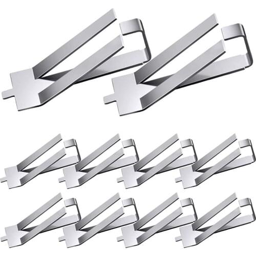 10 Pcs Stainless Steel Ender 3 Glass Heated Bed Clip Clamp 3D Printer Parts Heatbed Clip for Ultimaker Build Platform Retainer
