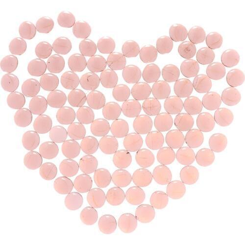 100Pcs Premium Glass Marbles Flat Aquarium Pebbles Vase Filler Crystal Beads Table Scatter Decoration