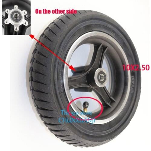 Lightning Shipment 10x2.50 10 Inch 10*2.5 Tire and Aluminum Alloy Wheel Are Suitable for Electric Scooter Balancing Car