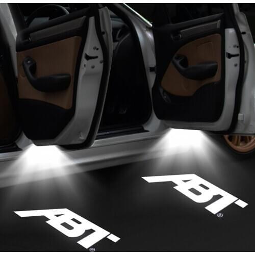 2pcs ABT Logo Light LED Car Door Light ABT Logo Projector Lamp For ABT A5 A6 A7 A8 A3 A4 A1 RS5 Car Door Opening Welcome Light