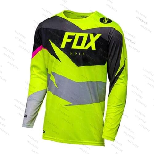 2021 hpit Fox Camouflage Motocross Jersey MTB Off Road Mountain Bike downhill Jersey MX BMX cycling jersey enduro Sweatshirt