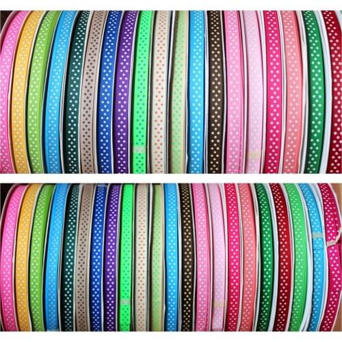 3/8'' 9mm Dots grosgrain Ribbon Dotty spot gift Hair Ribbons Accessories DP09-580