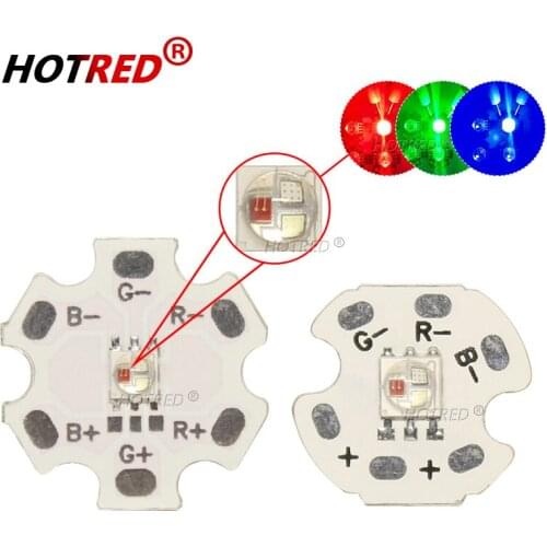 50PCS LED RGB 3W SMD3535 XPE Cree Led Beads 3535 Diode Ceramic Crafts Chip for Flashlight Stage Lamp With 20mm/16mm PCB Board
