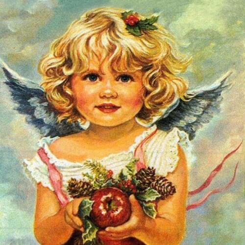 5D Diy Diamond Painting Diamond Embroidery Angel Girl Cross Stitch Religion Picture Landscape Wall Sticker Full Diamond Mosaic