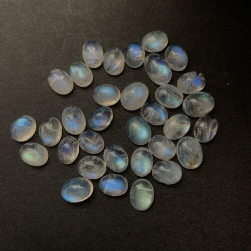8pcs moonstone Ring surface 6.8X8.7mm----7.3X11.3mm