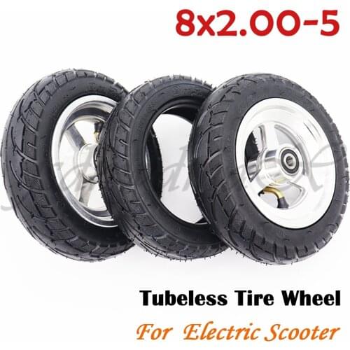 8x2.00-5 Tubeless Tire Wheel Tyre 8X2.00-5 wheel hub For Kugoo S1 S2 S3 C3 MINI Electric BIKE 10mm 12mm