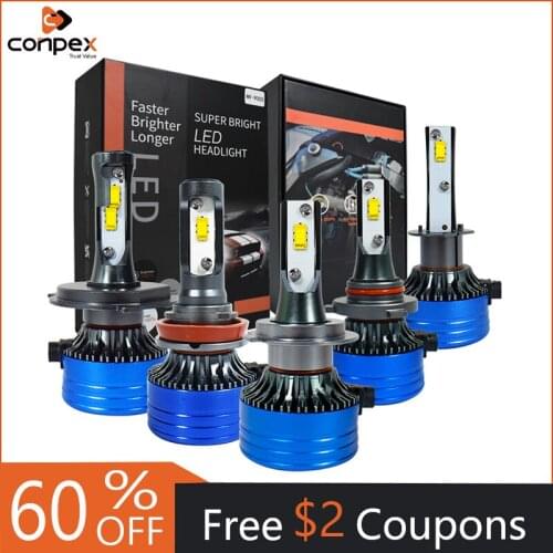 Conpex 12V Car Lights H4 LED H7 8000LM H11 LED Lamp for Car Headlight Bulbs H1 H8 H9 9005 9006 HB3 HB4 Turbo H7 24V LED Bulbs